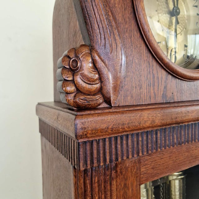 Wood Antique French Table Clock For Sale - Image 7 of 10