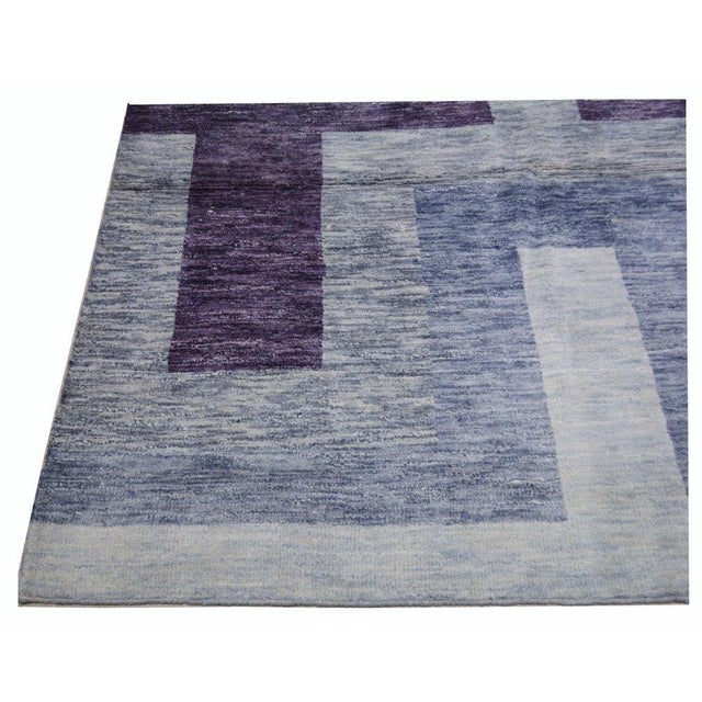 Moroccan Moroccan Hand Knotted Wool Rug, 6'1''x9'11'' For Sale - Image 3 of 4