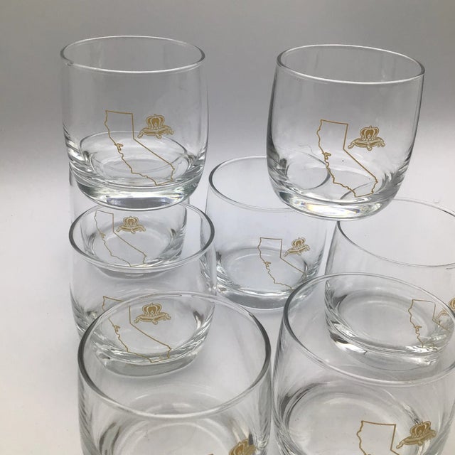 Vintage California Crown Royal Lowball Glasses-Set of 8 For Sale - Image 10 of 13