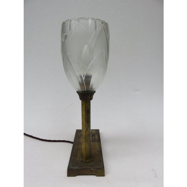 Art Nouveau Seagull Table Lamp For Sale - Image 3 of 17