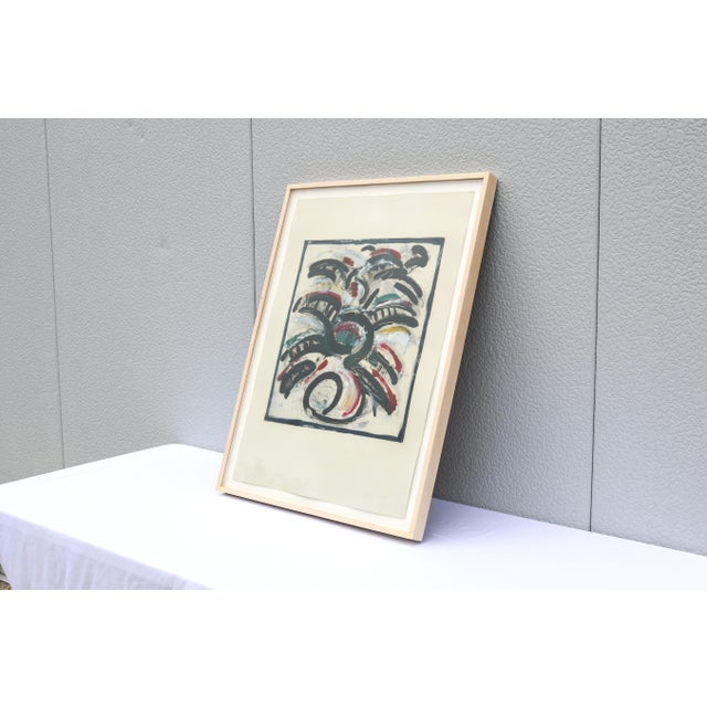 1986 Lucio Pozzi Altamura Abstract Expressionism Monotype Artwork One-of-a-Kind For Sale In New York - Image 6 of 18