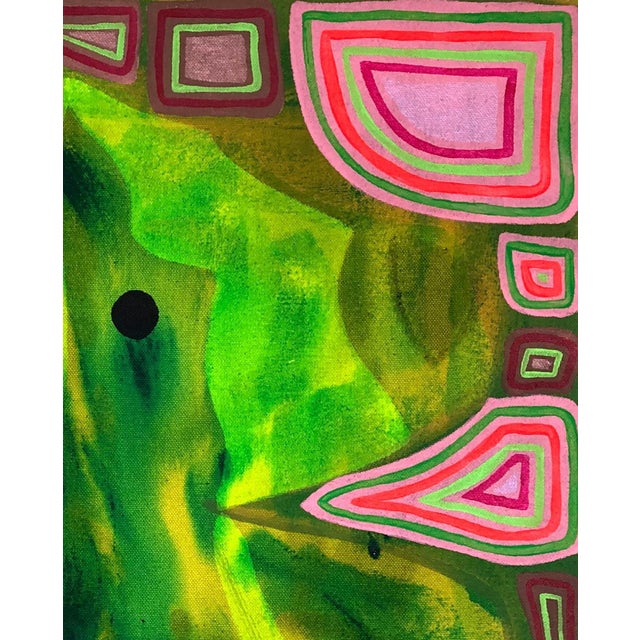 Max Manning “Untitled (CVS189)” Contemporary Pink and Green Geometric Abstract Painting, 2020 For Sale - Image 4 of 8