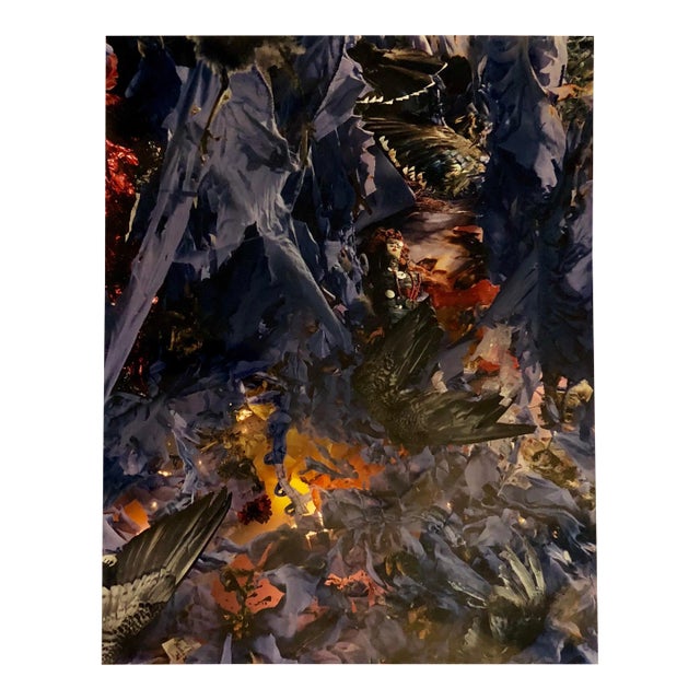 Jane Calvin, Relics 2 Elaborately Constructed Vintage Color Photograph Surrealist Image, 1984 For Sale