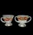 Late 20th Century Vintage Hand Painted Yellow and Red Banded Cherries Footed Creamer & Sugar Set For Sale - Image 5 of 8