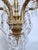 Vintage Brass Chandelier With Crystal Prisms For Sale - Image 11 of 12
