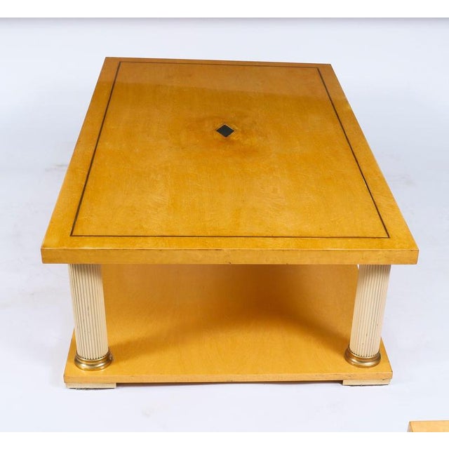 20th Century Birdseye Maple Coffee Table from Harrods For Sale - Image 11 of 13