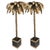 French Gilt Metal Palm Tree Sculptures in the style of Maison Jansen, 1970, Set of 2 For Sale - Image 6 of 6