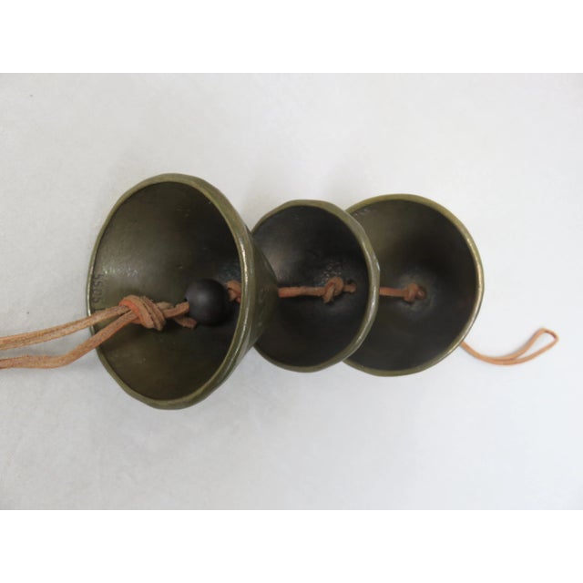 Bronze & Leather Door Bell, 1970s For Sale - Image 6 of 15