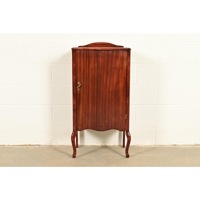 Antique Victorian Carved Mahogany Music Cabinet or Bar Cabinet, Circa 1900 For Sale - Image 14 of 14