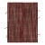 Rug & Kilim's Accent Kilim, Red and Beige With Black Textural Stripes For Sale