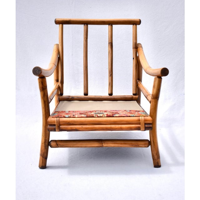 1960s Attributed Ficks Reed Bamboo Pagoda Rattan Lounge Chairs For Sale - Image 10 of 11