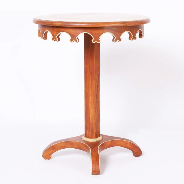 Late 20th Century Pair of Mid-Century Italian Painted Stands For Sale - Image 5 of 10