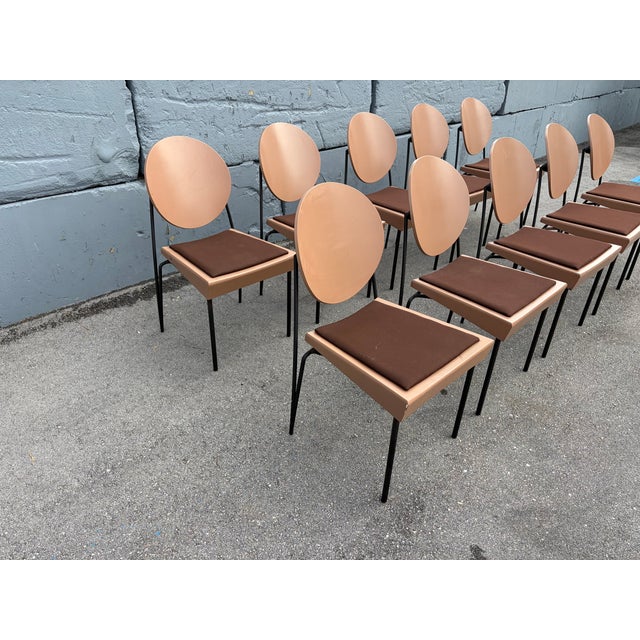 Set of Ten Attributed to Dakota Jackson Vik-Ter Dining Chairs For Sale - Image 11 of 18