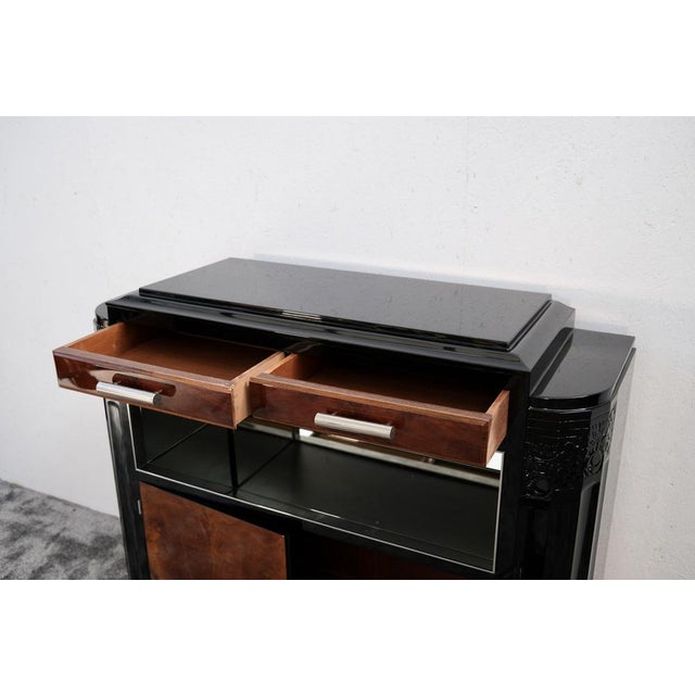Art Deco Buffet with Mirrored Shelf Compartment, 1930s For Sale - Image 12 of 17