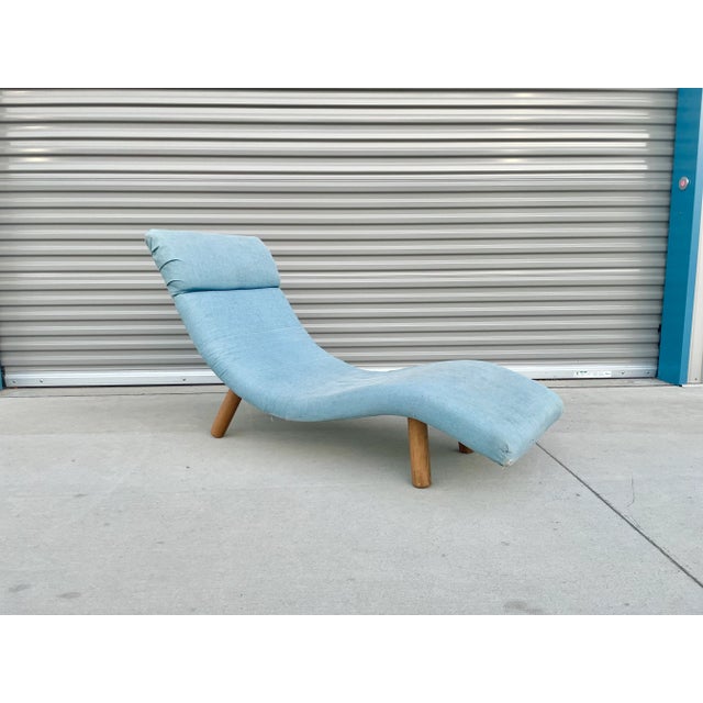Mid Century Wavy Chaise Lounge by Enrico Bartolini For Sale - Image 13 of 13