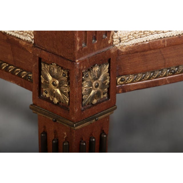 Set of Antique Empire Armchairs with Bronze Applications, 1800 For Sale - Image 10 of 18