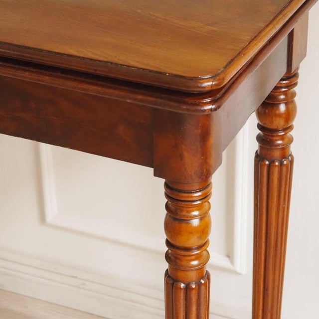 Antique French Mahogany Folding Game Table For Sale - Image 4 of 17