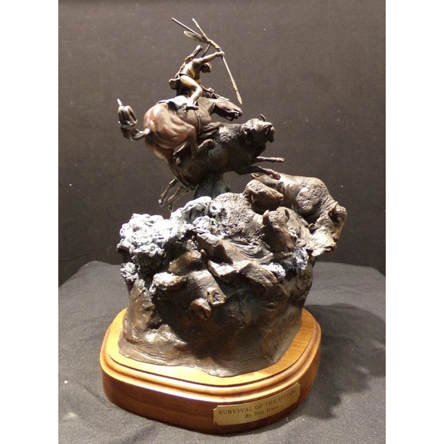 Don Hunt Survival of the Fittest Horse Limited Edition Bronze Sculpture H.Signed For Sale In Denver - Image 6 of 11