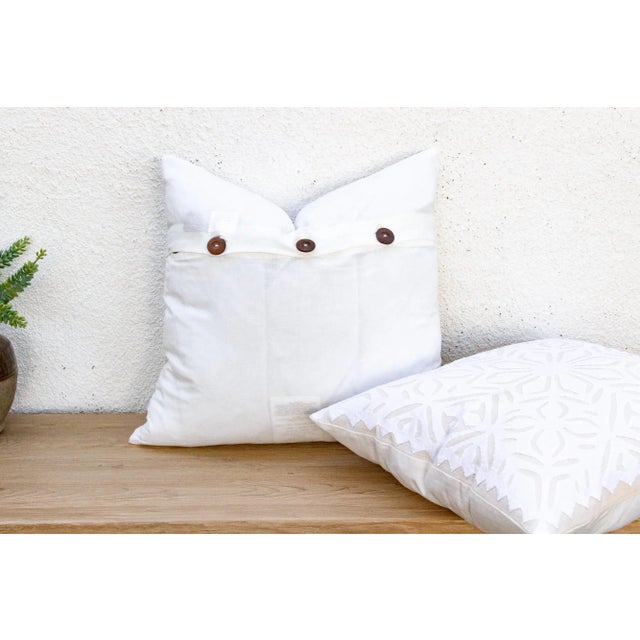 Marble Scroll, Pair of Appliqué Pillow Covers For Sale - Image 9 of 10