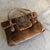 1970s 1970s Hippies Style Chocolate Brown Velvet Italian Top Handle Bag For Sale - Image 5 of 12