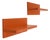 Orange Wall Shelves attributed to Marcello Siard for Kartell, 1970s, Set of 2 For Sale