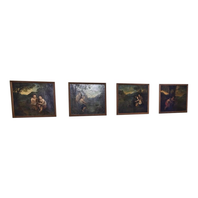 European School, Rural Scenery, 19th Century, Oil Painting For Sale