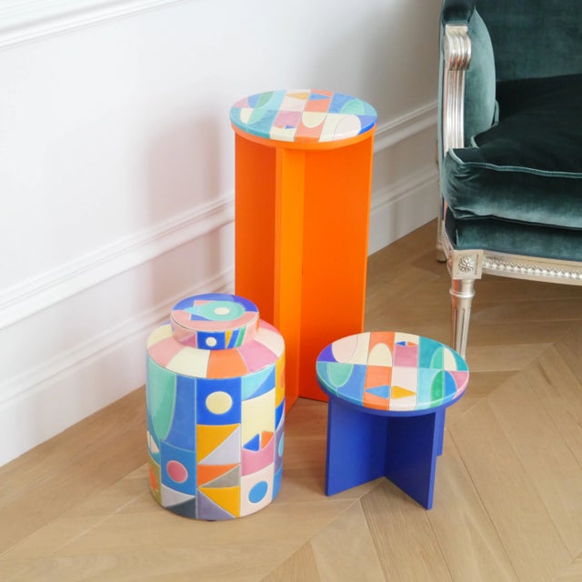 High Podium Art Décool émaux de Longwy by Nicolas Lequeux For Sale - Image 9 of 12