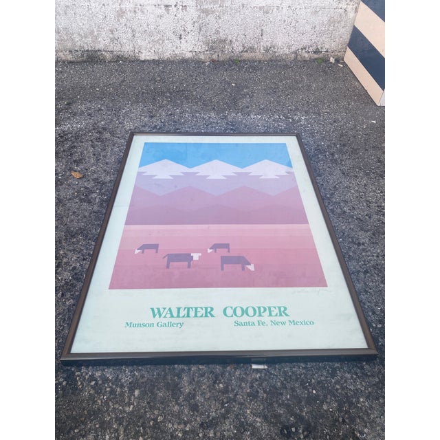 Printmaking Materials 70s Poster by Artist Walter Cooper, Featuring a Southwest Landscape . For Sale - Image 7 of 12
