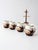 Vintage Handmade Studio Pottery Mug Set With Wooden Stand - Set of 5 For Sale - Image 9 of 17