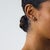 These elegant Art Deco style diamond stud earrings are a beautifully refined contemporary design inspired by the clean...