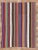 Late 20th Century Vintage Rainbow Stripe Kilim Rug, 05'08 X 07'01 For Sale - Image 9 of 10