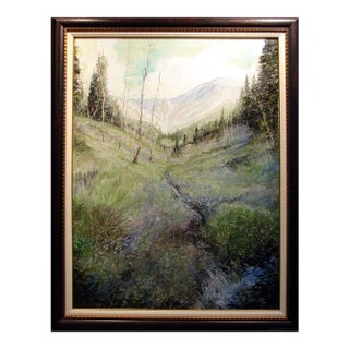 Dave Iles Boreas Mountain Colorado Hand Signed Original Painting on Canvas For Sale