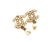 Chanel Chanel Vintage Gold Plated CC Pearl Pearl Dangle Small Piercing Earrings, A Pair For Sale - Image 4 of 5