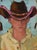 Farmhouse Impressionist Western Cowboy Portrait Painting Including the Antiqued Gold Wood Frame For Sale - Image 3 of 5