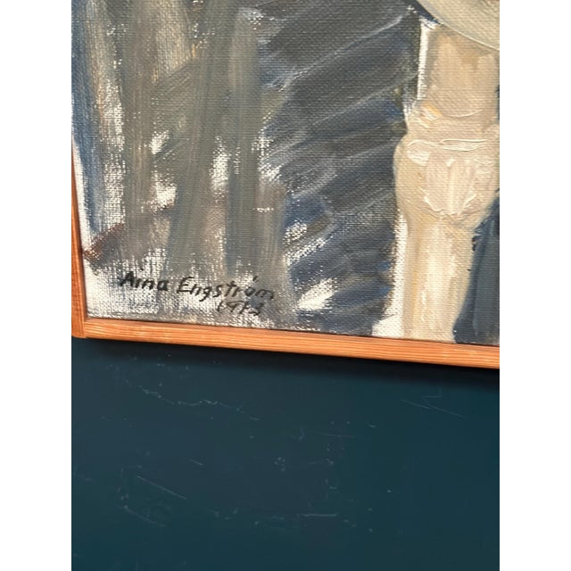 Aina Engström, Gloxinian, 1973, Oil on Canvas, Framed For Sale - Image 7 of 18
