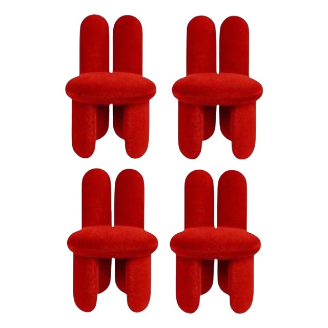 Gentle 663 Glazy Chairs by Royal Stranger, Set of 4 For Sale