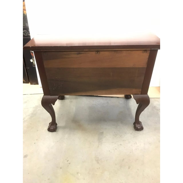 1920s 1920s Chippendale Hand Carved Lowboy For Sale - Image 5 of 13