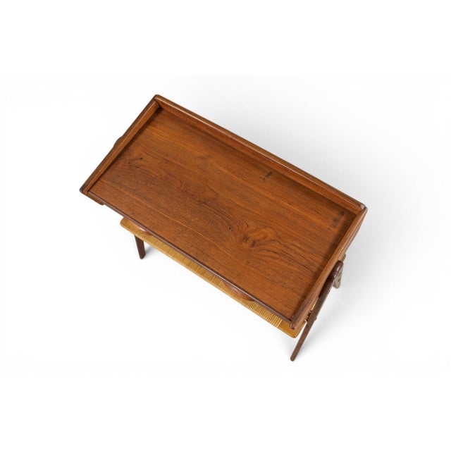 Mid 20th Century Mid 20th Century Søren Rasmussen Double Hallway Chest in Teak + Cane For Sale - Image 5 of 7