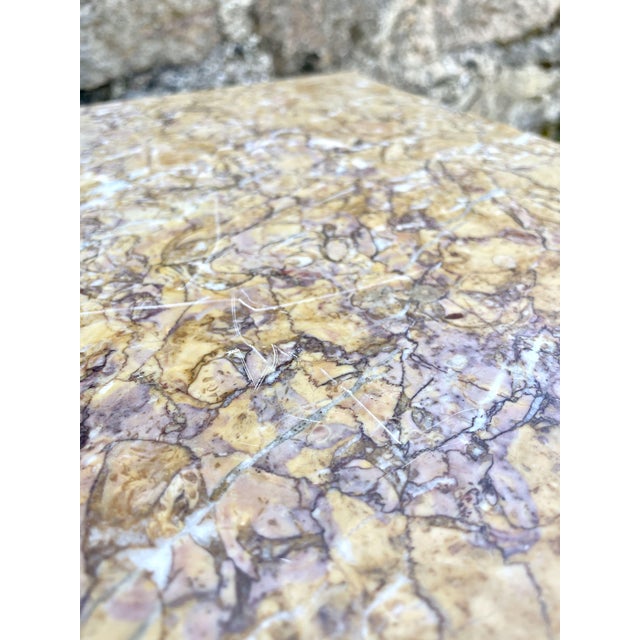 Louis XVI Bedside Table in Marble and Ceramic For Sale - Image 13 of 16