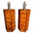 Herringbone Parquet Rattan & Bamboo MCM Lamps For Sale