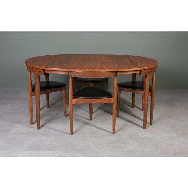Dining Table & Roundette Chairs by Hans Olsen for Frem Røjle, Denmark, 1960s, Set of 5 For Sale - Image 16 of 18