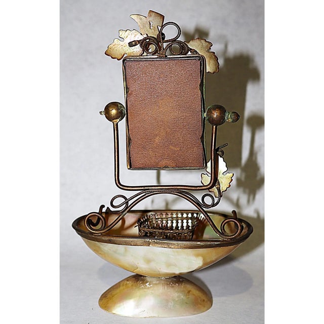 19c French Shell Jewelry Ring Stand For Sale - Image 9 of 10