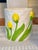 Ceramic Planter With Hand Painted Tulips For Sale - Image 9 of 10