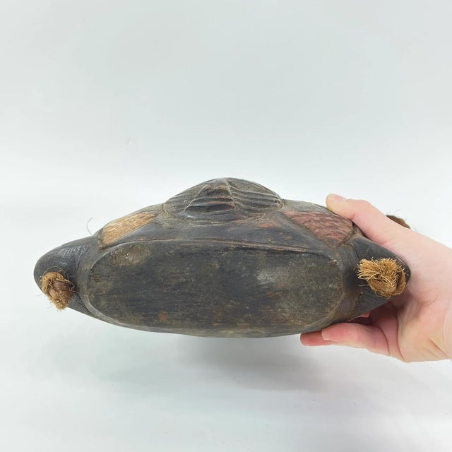 Dark Gray Early 20th Century Luba Songye Wooden Purse Container For Sale - Image 8 of 9