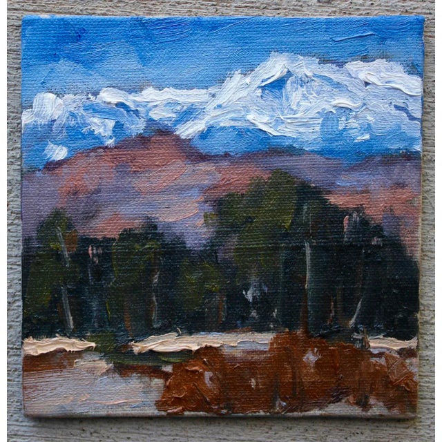 Textile "Sierra Nevada" Contemporary Landscape Oil Painting For Sale - Image 7 of 12