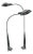 Early 20th Century Stunning Cedric Hartman Chromium Floor Lamps Style CO91 - a Pair For Sale