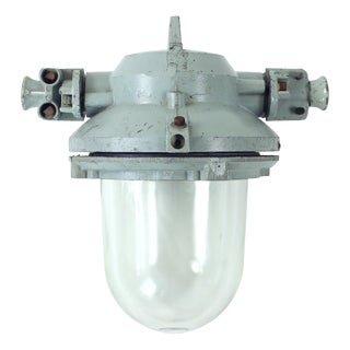 Industrial Factory Ceiling Light, Former Czechoslovakia, 1950s For Sale