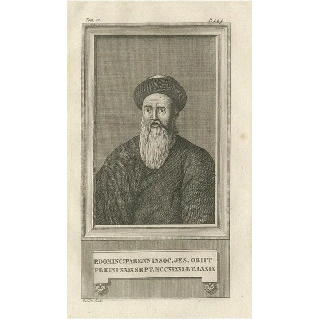 Portier, Father Dominique Parrenin, Jesuit Missionary in China, 1790, Print For Sale - Image 10 of 10