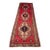 Vintage Persian Runner MAGENTA Pink, Copper Indigo Purple Rug 3.7 x 10.3 For Sale