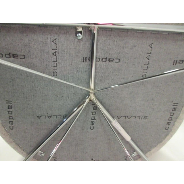 New Moon Armchair in Grey Fabric by Capdell For Sale - Image 9 of 10
